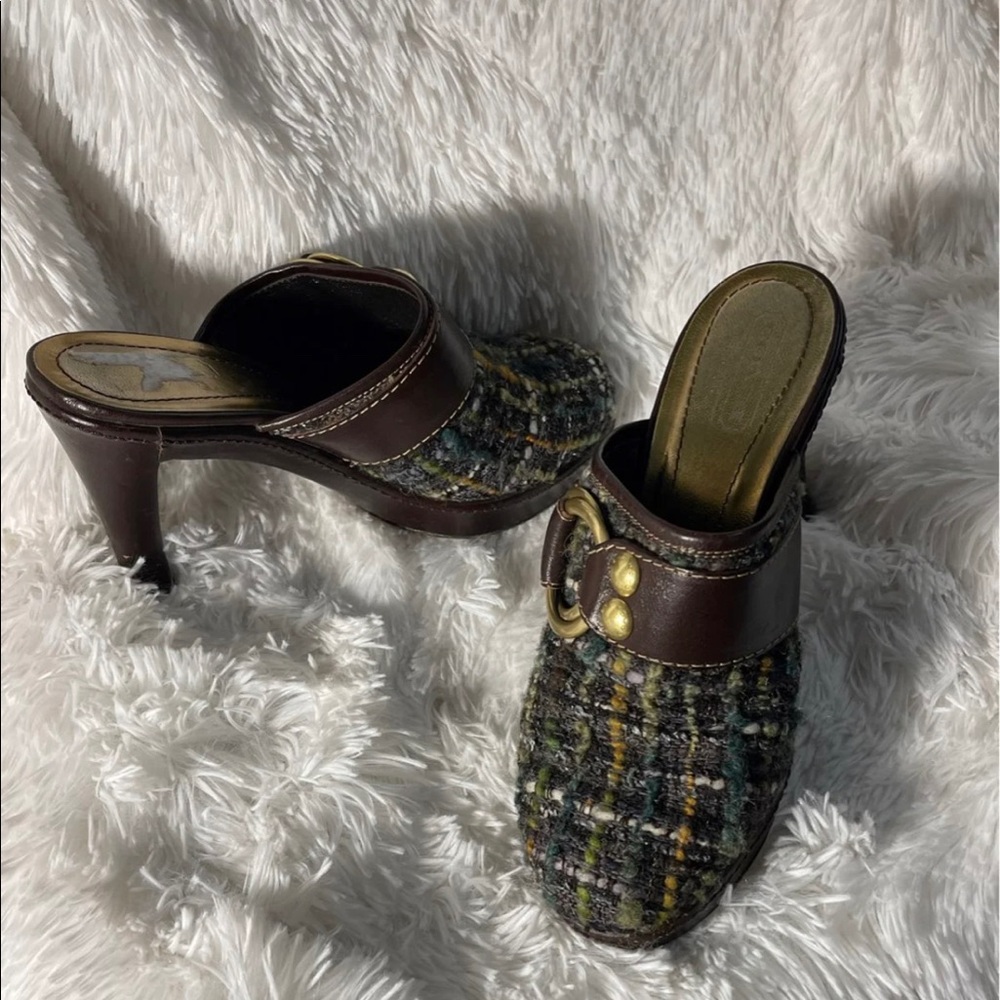 Coach multi-colored clogs 8.5